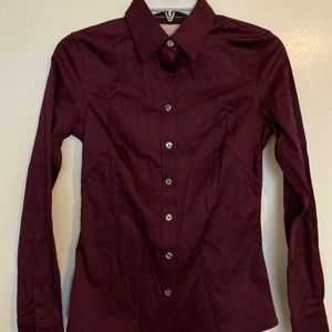 Banana Republic Purple Non Iron Button Down, 0P